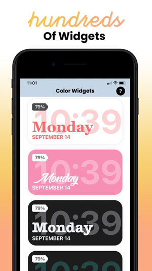 Color,Widgets苹果中文版