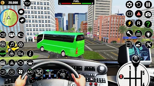 美国巴士城市驾驶