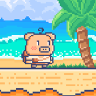 沙滩猪